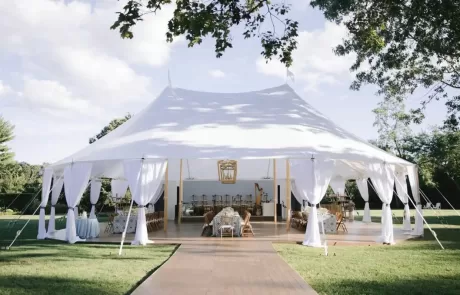 sailcloth tent wedding