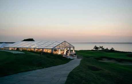 a beautiful seaside wedding tent in long island