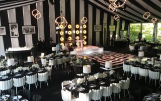 fabulous decor inside a hamptons wedding tent