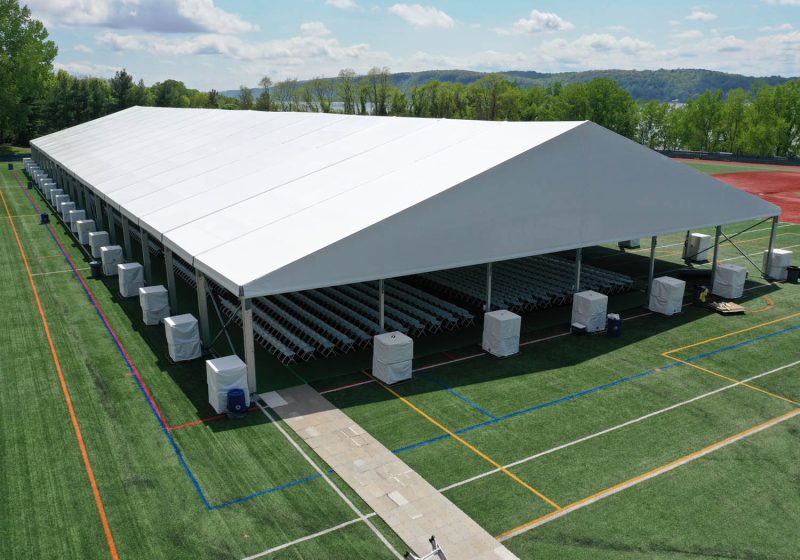 clear span structure for graduation