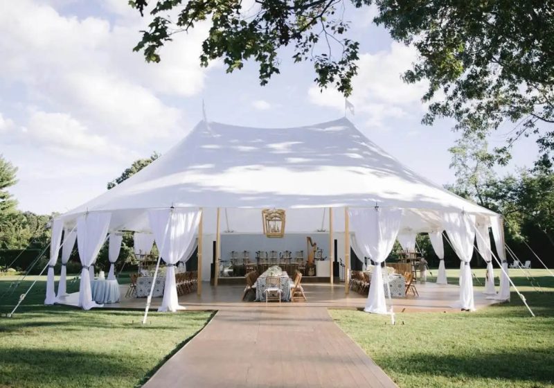 open air wedding tent